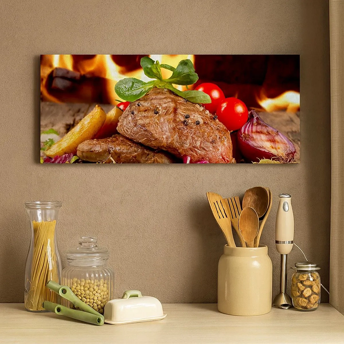 Obraz na plátne - Vykúzlené žiarou - 100x40 cm