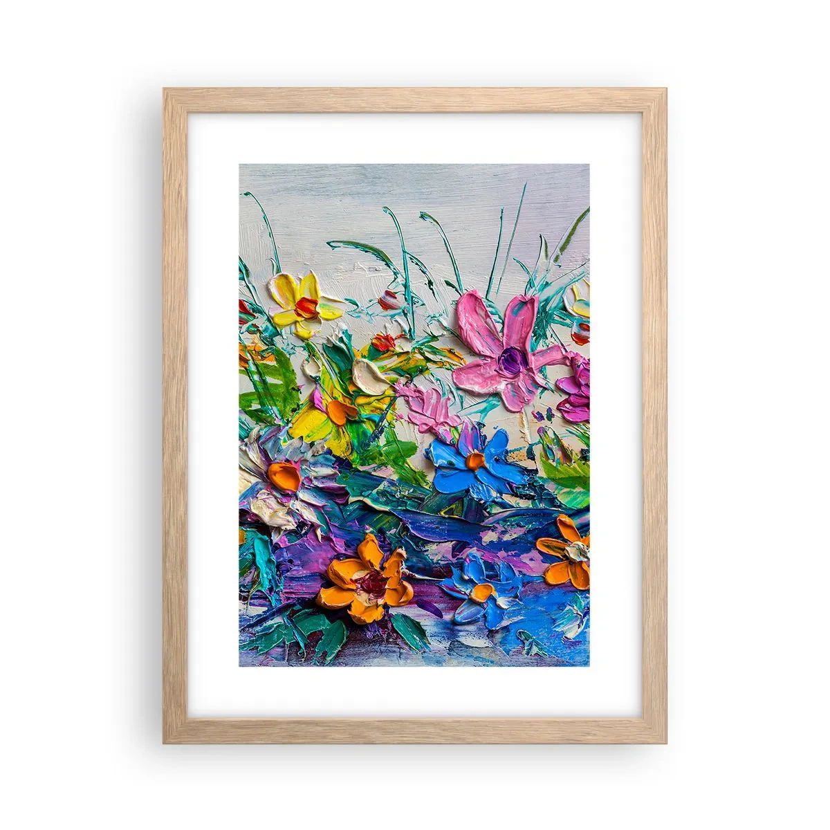 Plagát v ráme zo svetlého duba - Vôbec nie zátišie - 30x40 cm