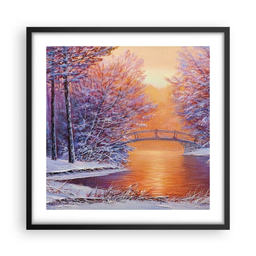 Plagát v čiernom ráme - Stretneme sa tu - 50x50 cm