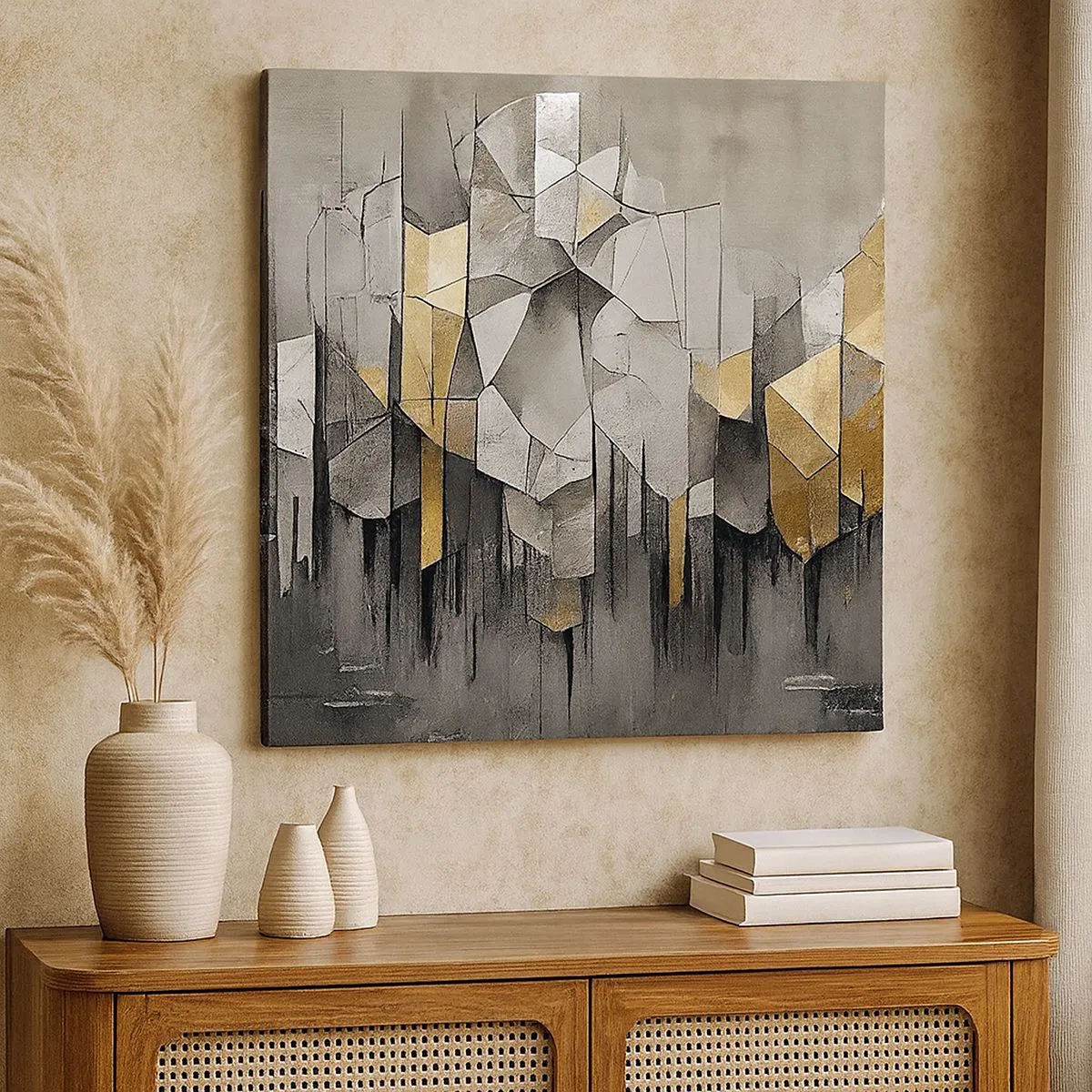 Obraz na plátne - Kompozícia z ľadu a svetla - 30x30 cm