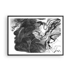 Plagát v čiernom ráme - Zapletená v snoch - 100x70 cm