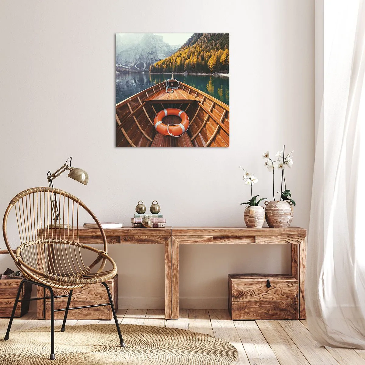 Obraz na plátne - Horská túra - 40x40 cm