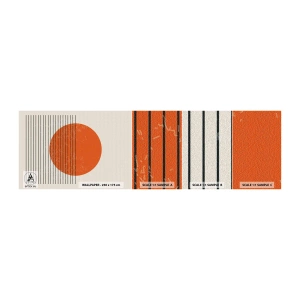 Vzorka Fototapeta Standard Eco - Vždy slnko - slnko, Minimalistický, Čiary - 100x30 cm