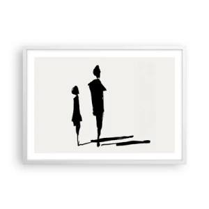 Plagát v bielom ráme - Určite spolu? - 70x50 cm