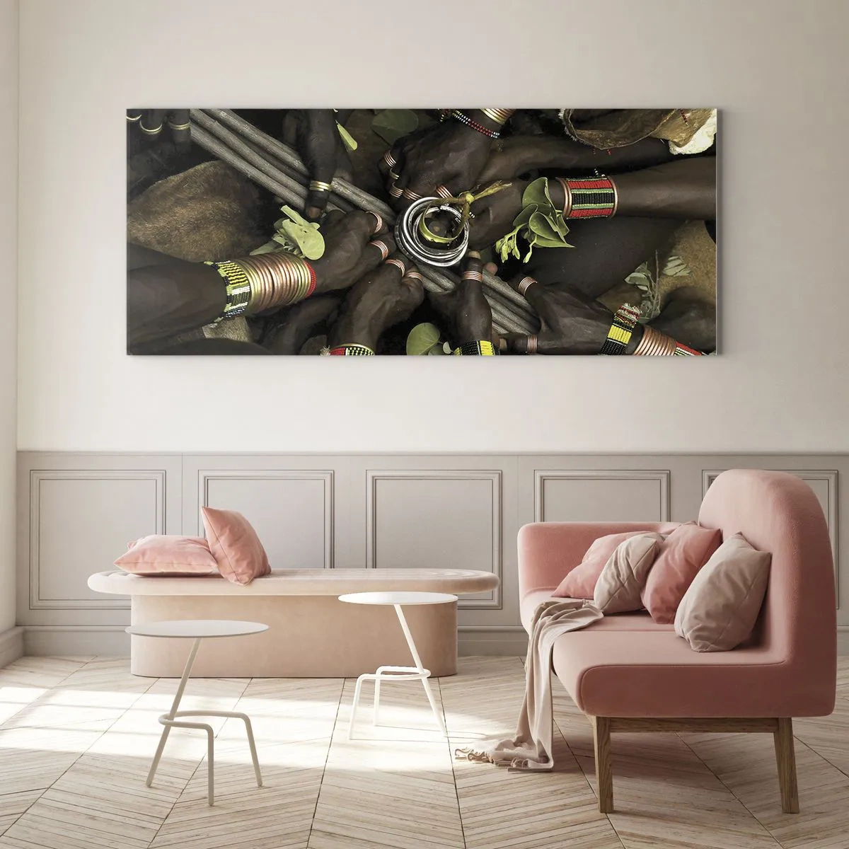 Obraz na skle - Sme spolu - 100x40 cm