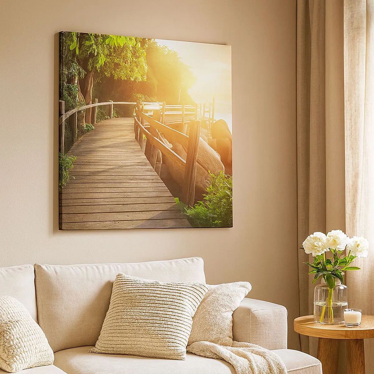 Obraz na plátne - Ďalšia zákruta, ďalšie zázraky - 30x30 cm