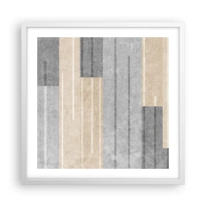 Plagát v bielom ráme - Kompozícia: drž sa - 50x50 cm