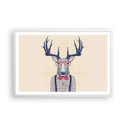 Plagát v bielom ráme - Zábavná extravagancia - 91x61 cm