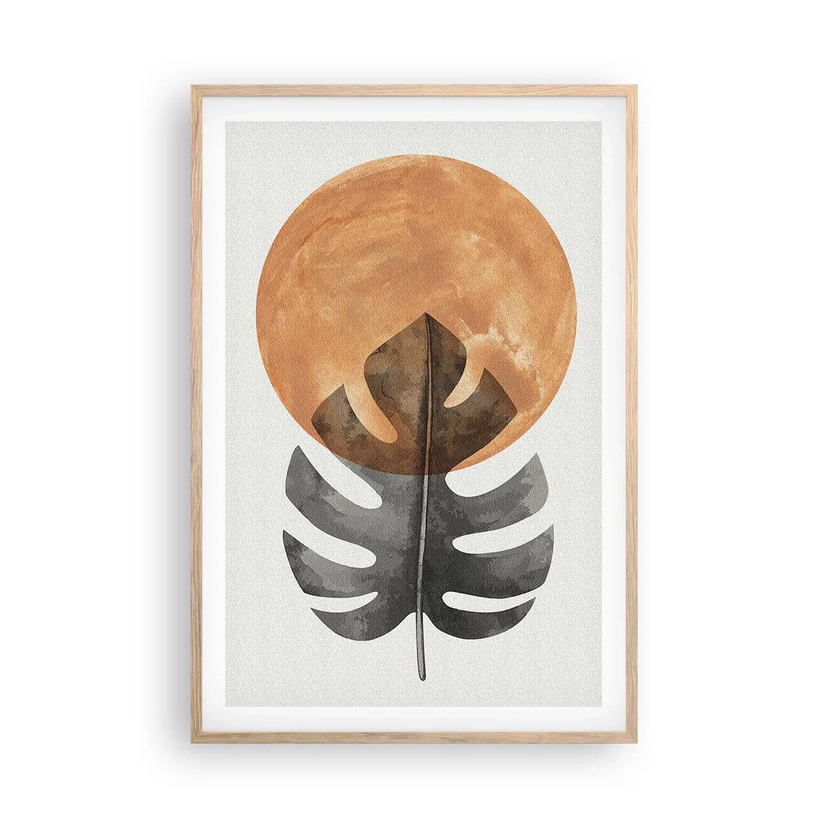 Plagát v ráme zo svetlého duba - Vždy slnko - 61x91 cm