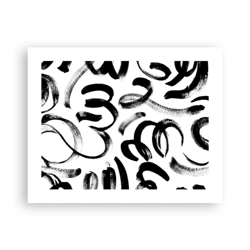 Plagát - Čierne na bielom - 50x40 cm