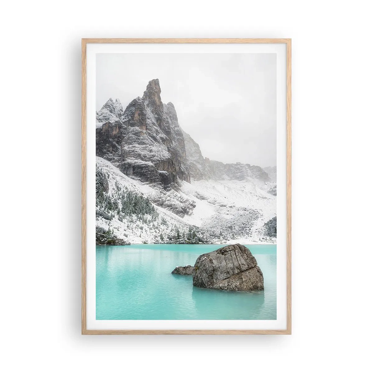 Plagát v ráme zo svetlého duba - Na stráži - 70x100 cm