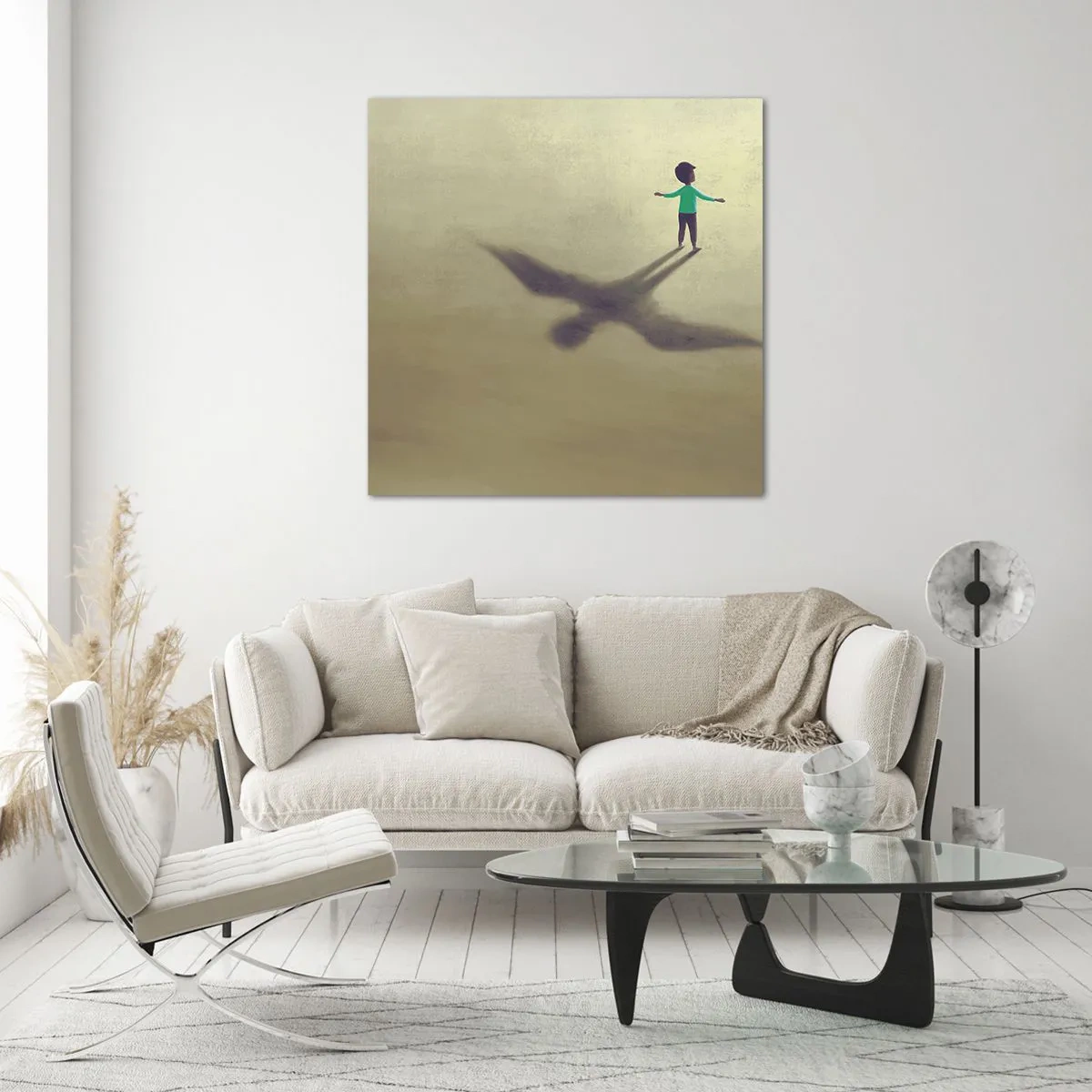 Obraz na skle - Hrdina budúcnosti - 50x50 cm