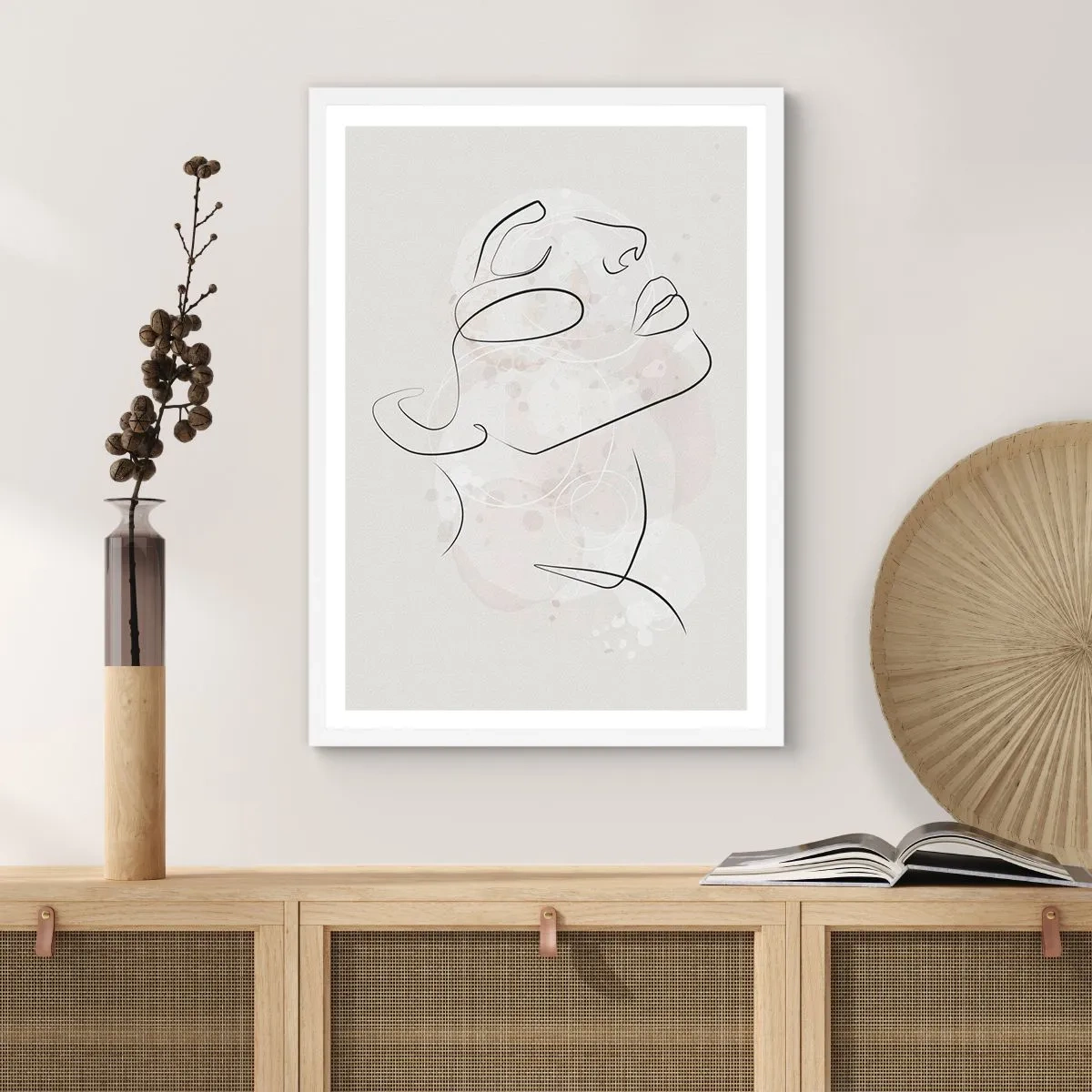 Plagát v bielom ráme - Náčrt sna - 50x70 cm