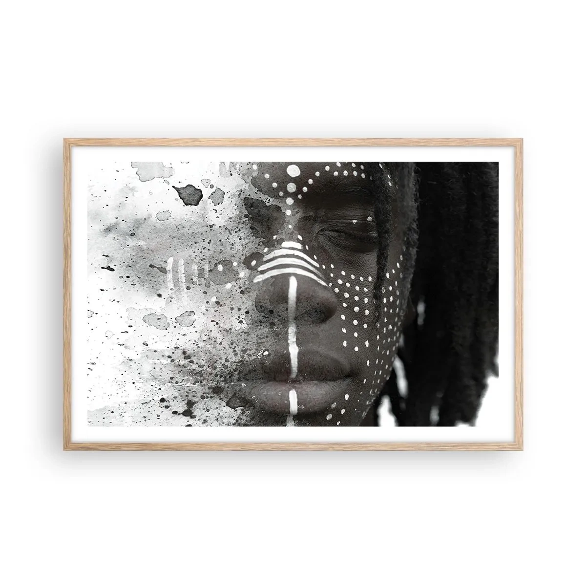 Plagát v ráme zo svetlého duba - Objav pôvodného ducha - 91x61 cm