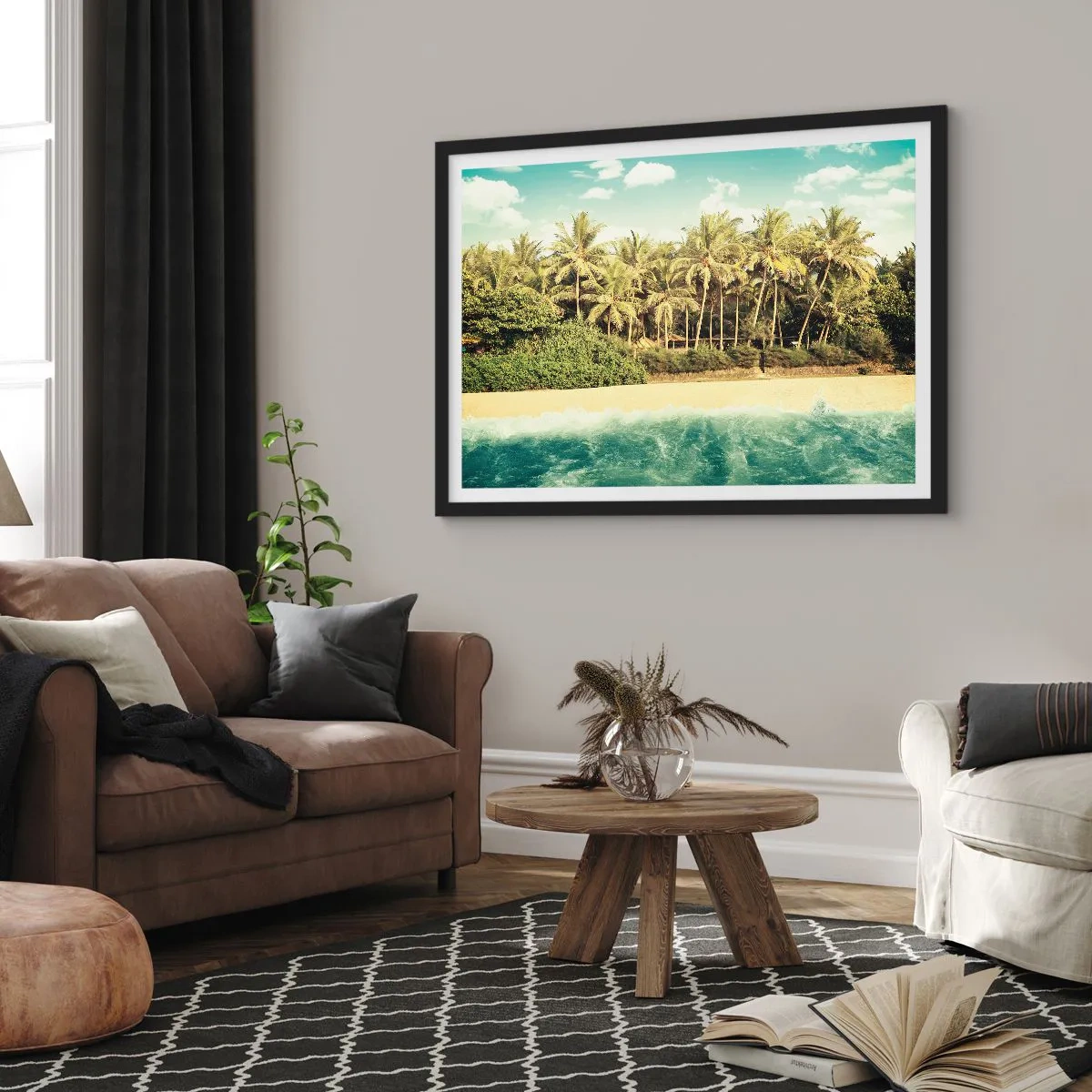 Plagát v čiernom ráme - Čo napríklad tu? - 91x61 cm