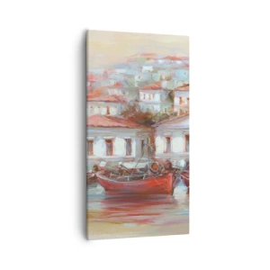 Obraz na plátne - Šťastné mestečko - 55x100 cm