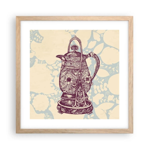 Plagát v ráme zo svetlého duba - Krása všedného dňa - 40x40 cm