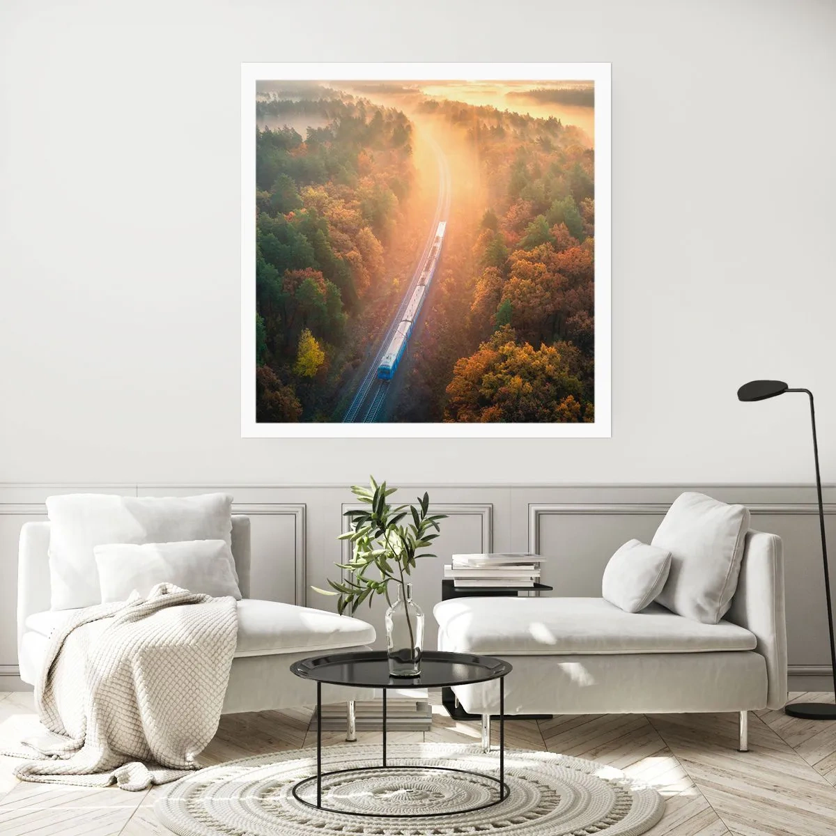 Plagát - Jesenná cesta - 60x60 cm
