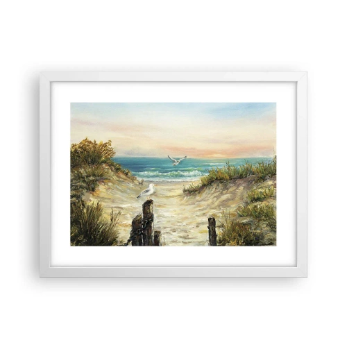 Plagát v bielom ráme - Bezvetrie a samota - 40x30 cm