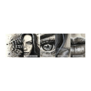 Vzorka fototapety Premium Sand - Divoká krása - Žena, Vtáčie perie, Grafika - 100x30 cm