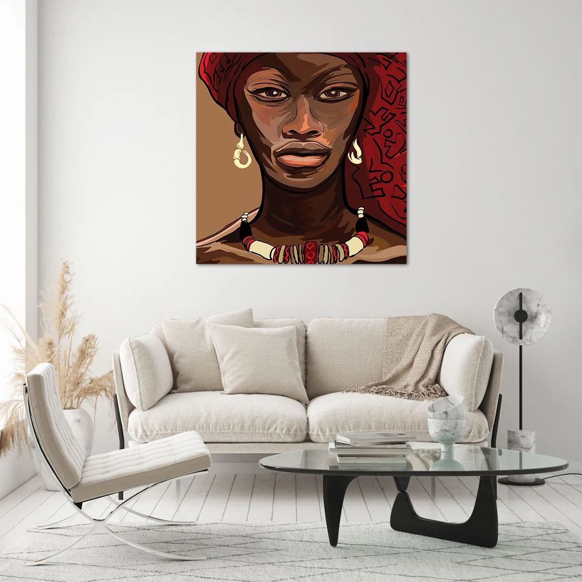 Obraz na skle - Ebenová Venuša - 30x30 cm