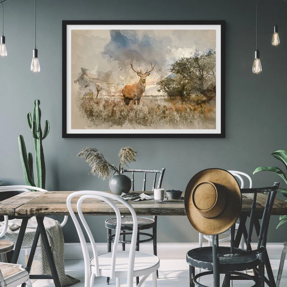 Plagát v čiernom ráme - Dôstojnosť - sila - majestátnosť - 100x70 cm