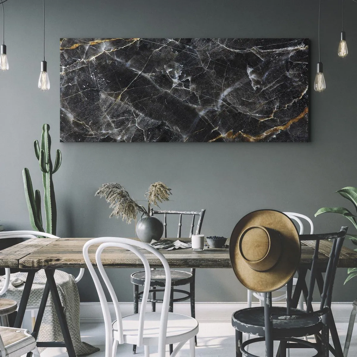 Obraz na plátne - Vnútorný život kameňa - 100x40 cm