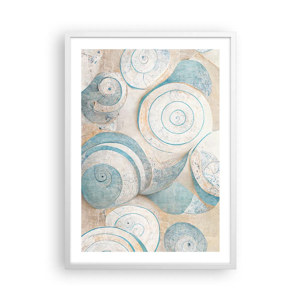 Plagát v bielom ráme - Čo skrýva mušľa? - 50x70 cm