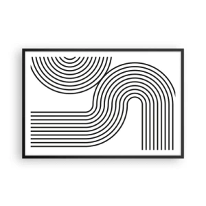 Plagát v čiernom ráme - V zákrute - 91x61 cm