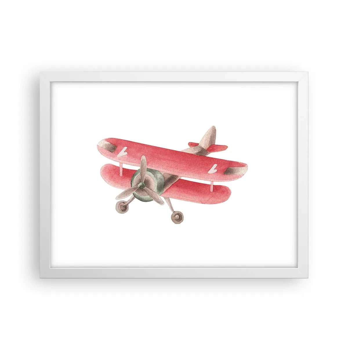 Plagát v bielom ráme - Pripravený na vysoký let - 40x30 cm