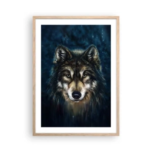 Plagát v ráme zo svetlého duba - Alfa? A omega - 50x70 cm