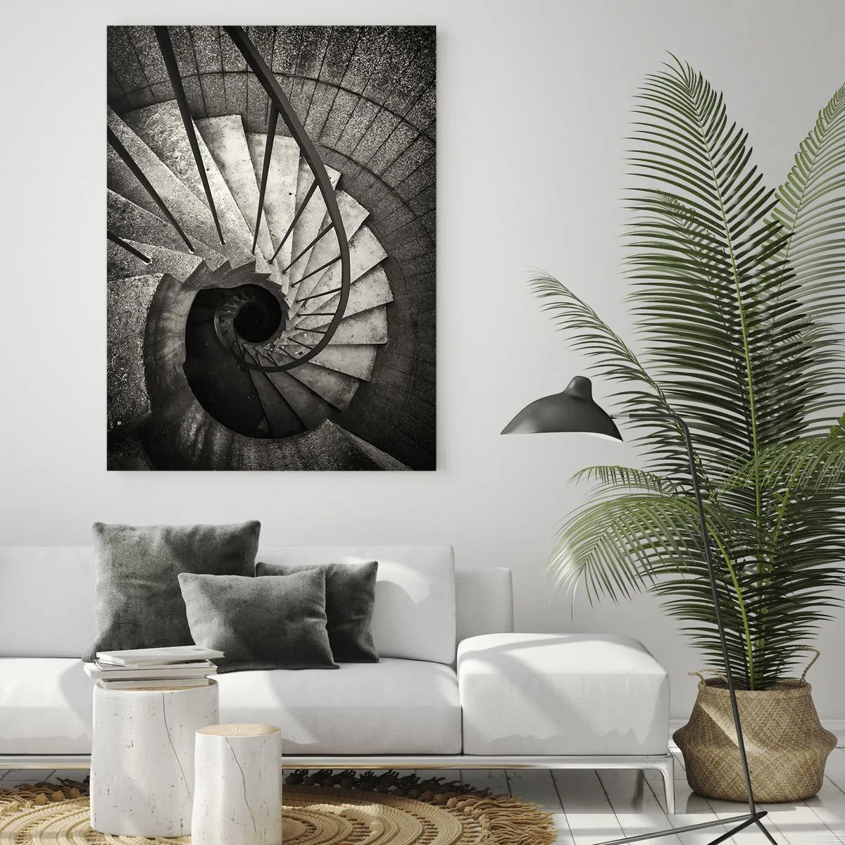 Obraz na skle - Hore po schodoch, dole po schodoch - 50x70 cm