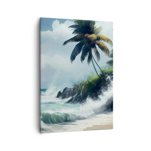 Obraz na plátne - Na tropickom pobreží - 50x70 cm