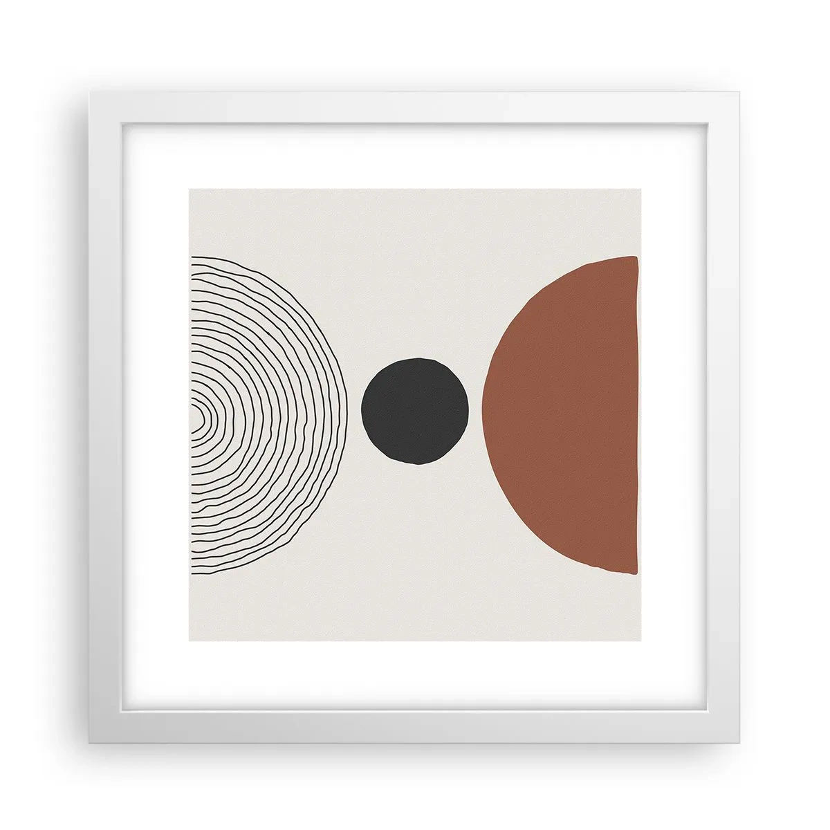 Plagát v bielom ráme - V centre pozornosti - 30x30 cm