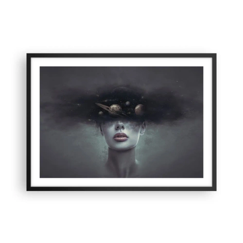Plagát v čiernom ráme - A planéty… - 70x50 cm