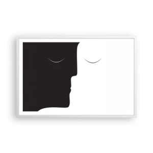 Plagát v bielom ráme - Jednota protikladov - 91x61 cm