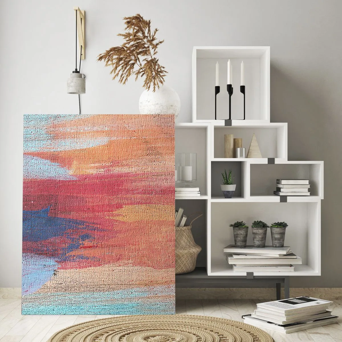 Obraz na skle - Stekať dúhou - 80x120 cm