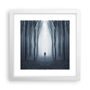 Plagát v bielom ráme - A všetko jednoduché a jasné - 30x30 cm