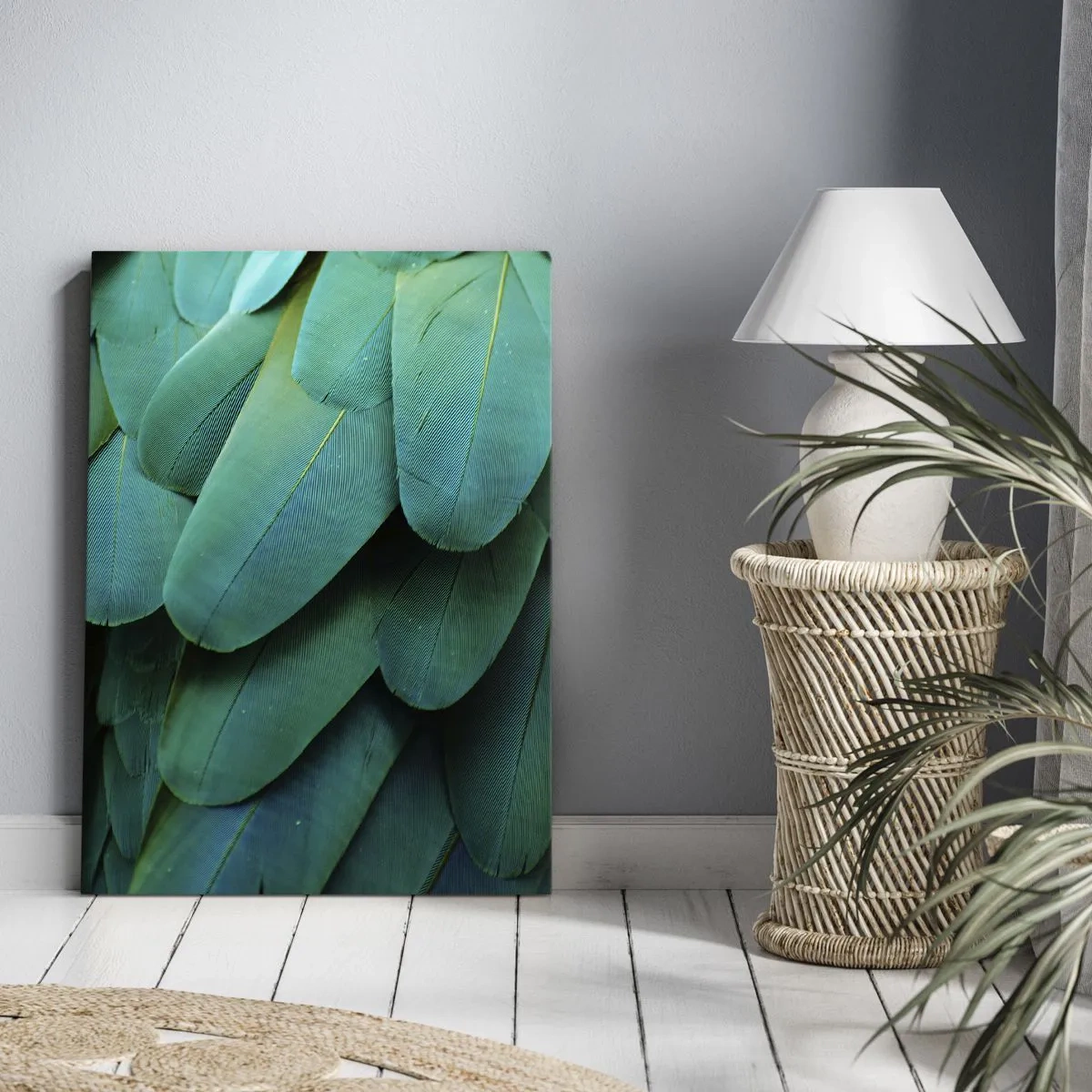 Obraz na plátne - Presnosť papagájovej povahy - 55x100 cm