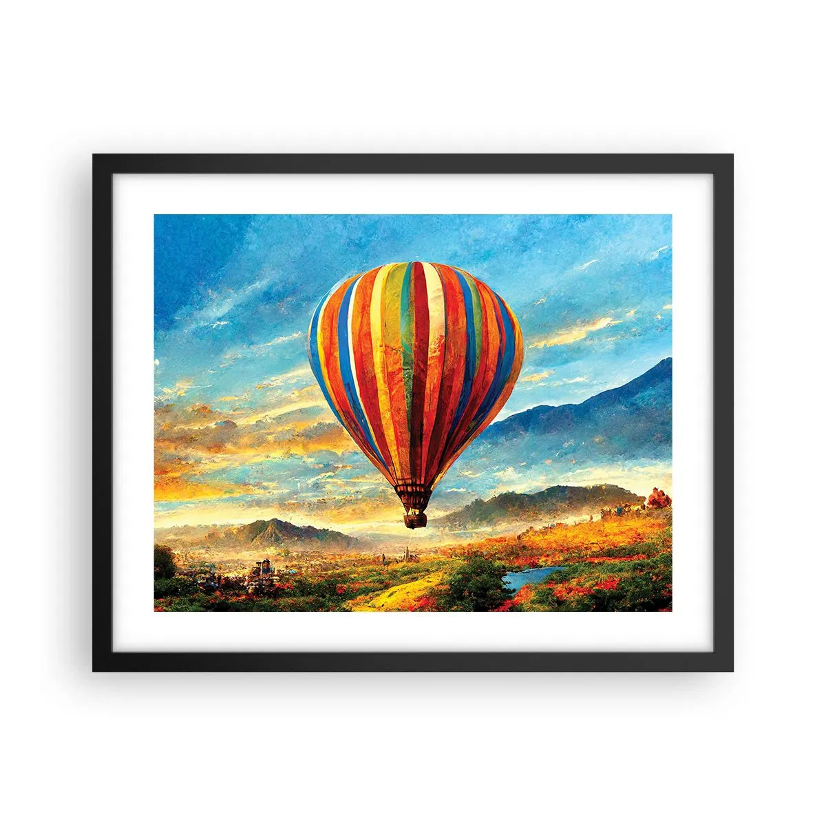 Plagát v čiernom ráme - V tichu je toho vidieť viac - 50x40 cm