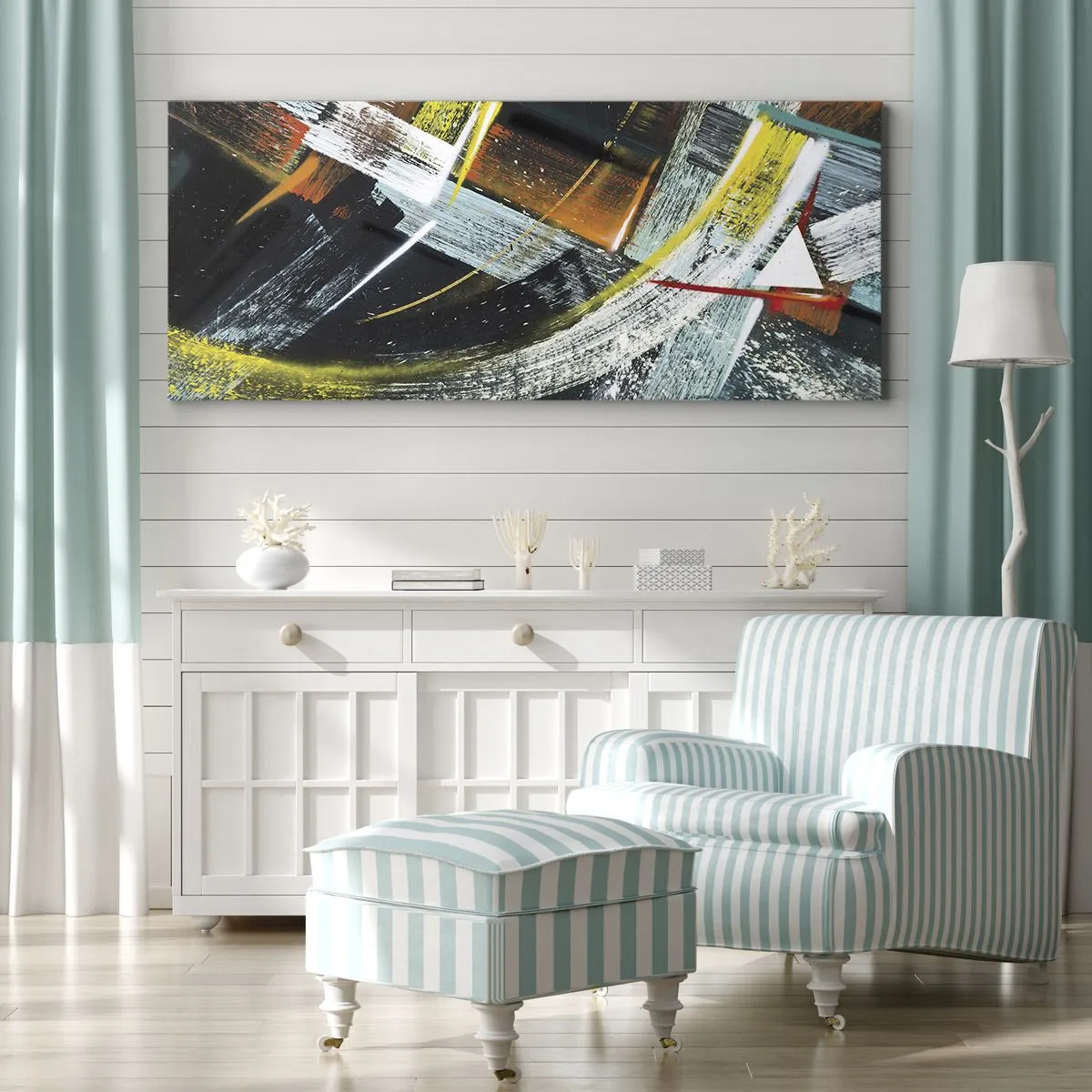 Obraz na plátne - Energia pohybu - 100x40 cm