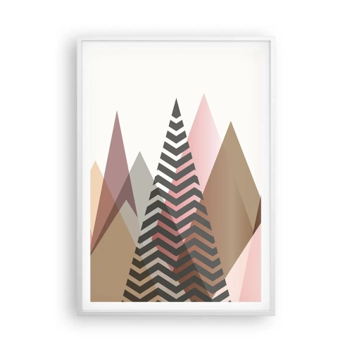 Plagát v bielom ráme - Pyramidálny pohľad - 70x100 cm