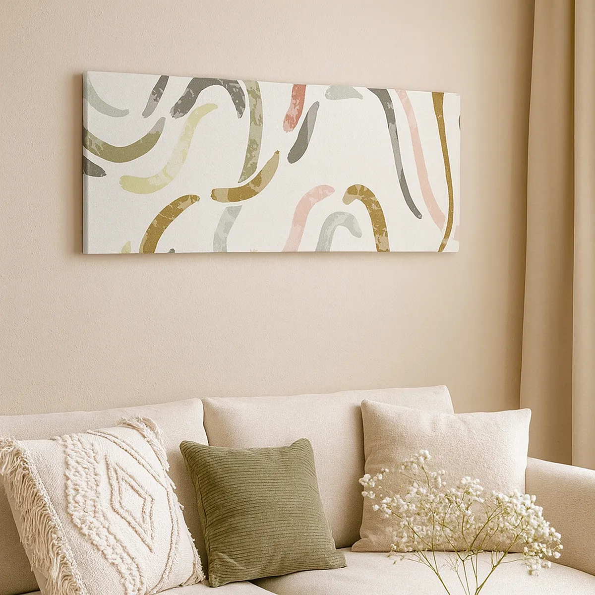 Obraz na plátne - Radostný tanec abstrakcie - 30x30 cm