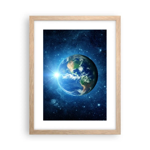 Plagát v ráme zo svetlého duba - Sme v nebi - 30x40 cm