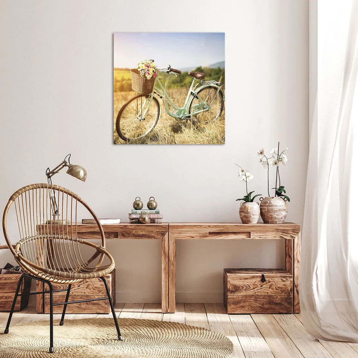 Obraz na plátne - Chvíľu tu zostanem - 60x60 cm