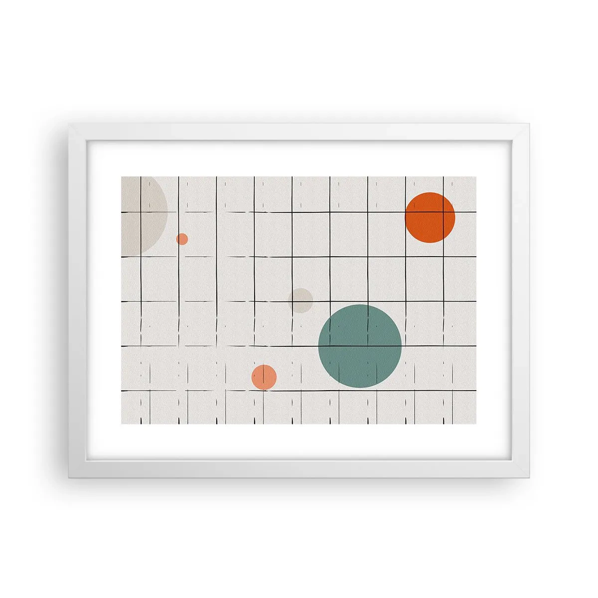 Plagát v bielom ráme - Uväznené. My alebo ony? - 40x30 cm