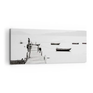 Obraz na plátne - Pri tichej a čistej vode - 120x50 cm