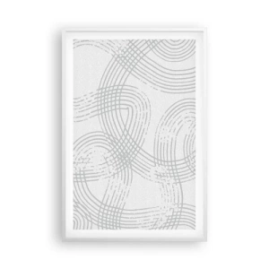 Plagát v bielom ráme - Jednoduché východisko neexistuje - 61x91 cm