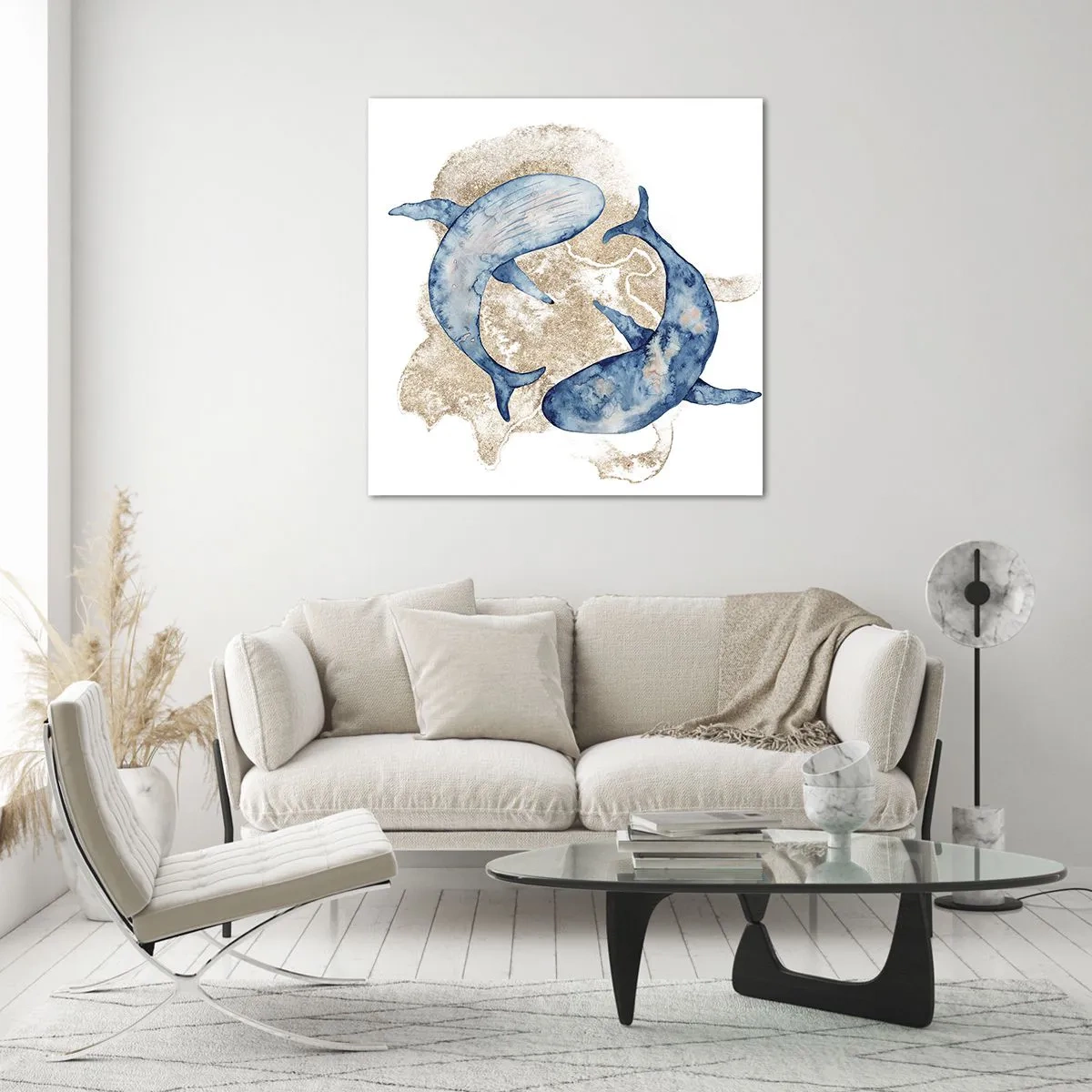 Obraz na skle - Priateľstvo alebo láska? - 60x60 cm