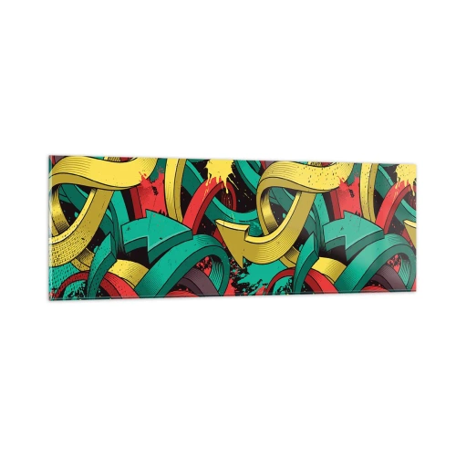 Obraz na skle - Kadiaľ do cieľa? - 90x30 cm